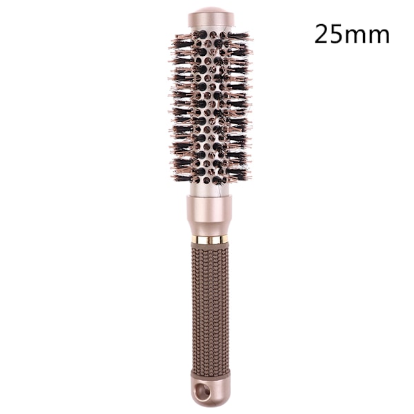 Professionell termisk keramisk jonisk rund borste med halkfritt handtag [f2] 25mm