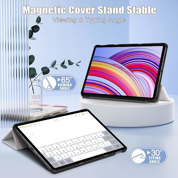 Malet læder smart cover til Xiaomi Redmi Pad Pro 12.1(f2) Multicolor