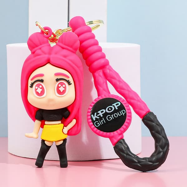 Demon Hunters Anime Nyckelring Kpop Idol Väskberlock Söt PVC Nyckelring Fanpresent*Q version - 1* Q version - 1