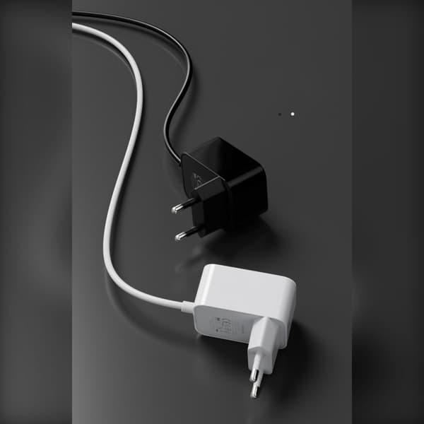 12V 1A EU-plugg AC/DC-adapter 5.5x2.1mm - Strømforsyning for rutere, CCTV-systemer og LED-strips, kompakt for installasjon Hvit Hvit{F2} White 96