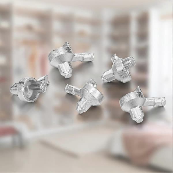 100 st bokhyllestift Bokhyllestift Ersättningshyllstift 3 mm Hyllstift Bokhyllestift för Compa Silver