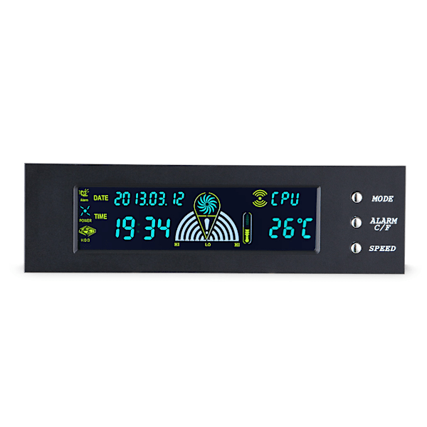 5.86\" Blæserhastighedskontrol - PC Computer Blæserkontrol Temperaturdisplay