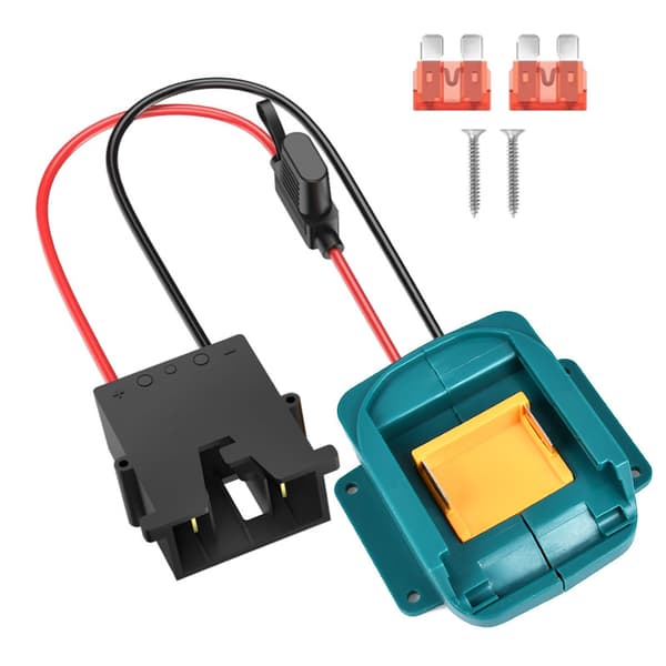 Batteriadapter 18V-omvandlare – DIY-kontakt för leksaksbilars elverktyg**Miwochi-version + blå Miwochi version + blue