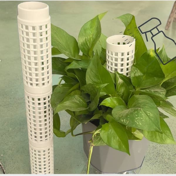 6st Moss Pole Plant Support Stakes Klätterväxtstöd för Monstera Pothos 6pcs