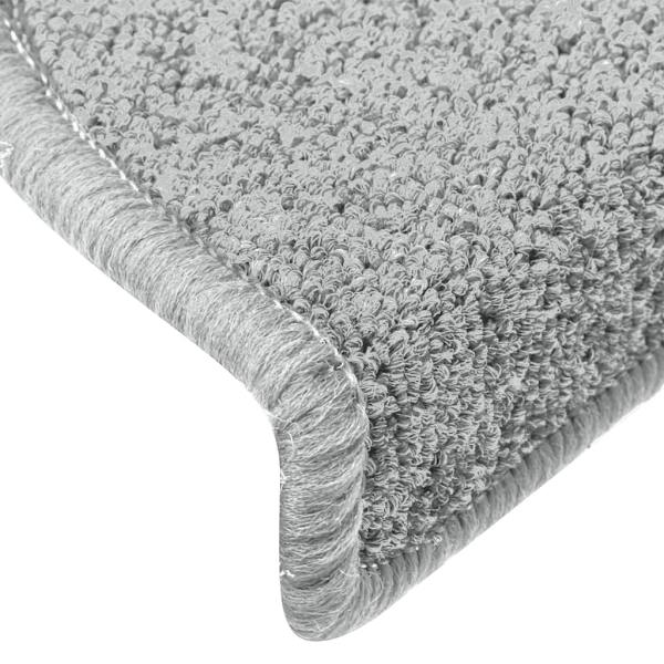 vidaXL Porrasmatot 15 kpl vaaleanharmaa 65x24x4 cm Grey gray
