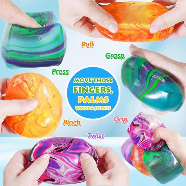 Squishy Stresskub, Jättestressbollar för Barn Vuxna Squishy Ångest A
