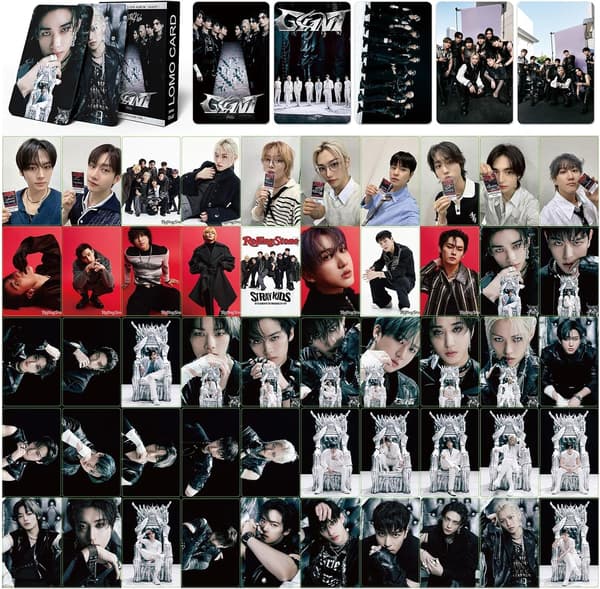 Kpopbp Stray Kids Album Jättekort 55 st Lomo T{hw}