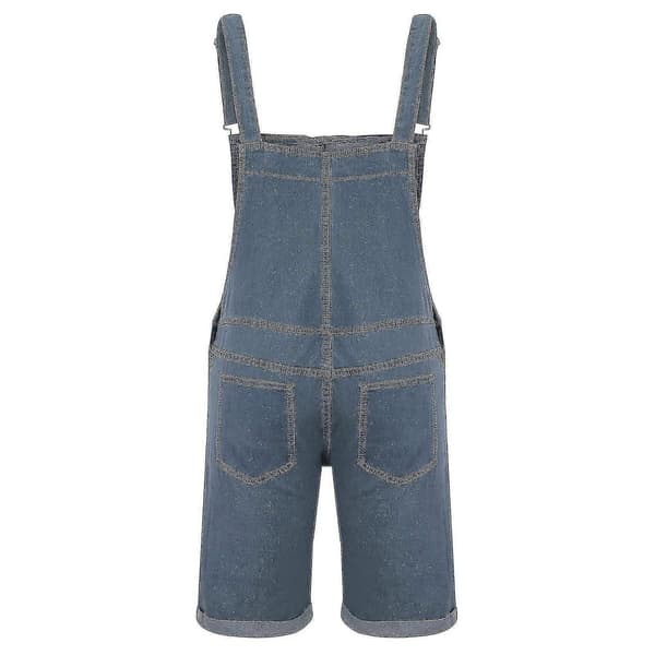 Miesten rennot farkkushortsit, suorat haalarit Blue M
