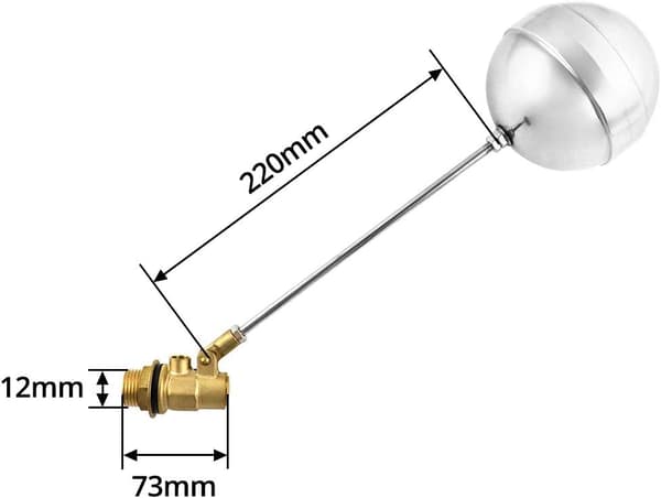 Rustfri stål flydeventiler med flydende kugler 1 tomme DN25 justerbar udvendig gevind vand flydesensor hydraulisk pneumatisk og VVS