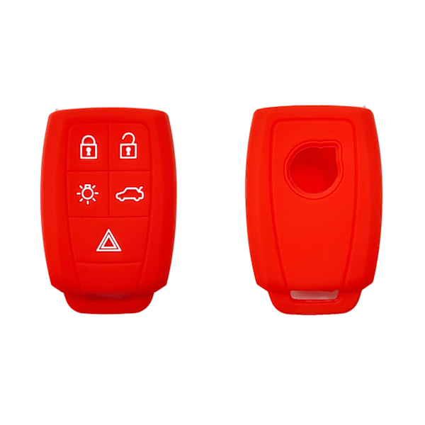 Anvendelig til den gamle Volvo S40 smart 5-knaps silikone nøglecover Volvo C30 C70 nøgle taske hul model{f499}