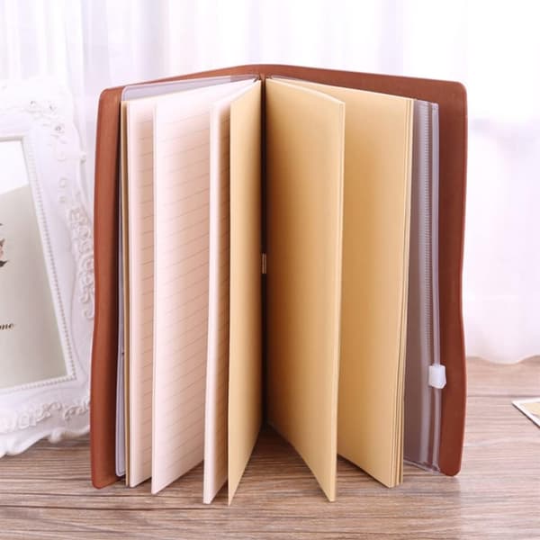Lille A6 notesbog - Linjeret notesbog - A6 hardcover - Læder notesbog - Til skrivning, rejser, forretning, arbejde og skole, universitet - Linjeret notesbog ...