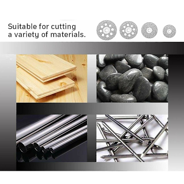 50x Diamantskæreskiver til Dremel roterende værktøj, slibemaskine, metalskæring -n2738{F2}