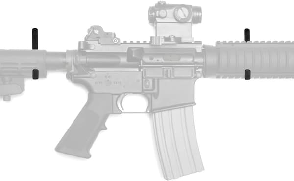 St. Metall Väggfästen för Vapen, Hagelgevärshållare, Vapenförvaring, Gevärsdisplayställ, Båge (Svart){F2}