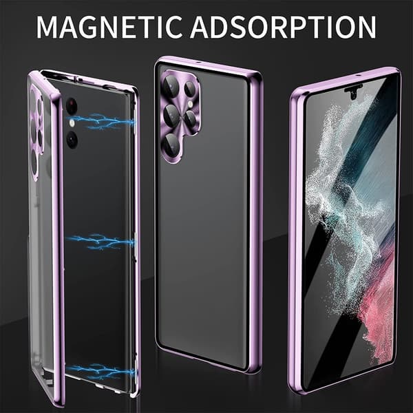 Privat dobbeltcover til Samsung S23 Ultra Lilla (F2)