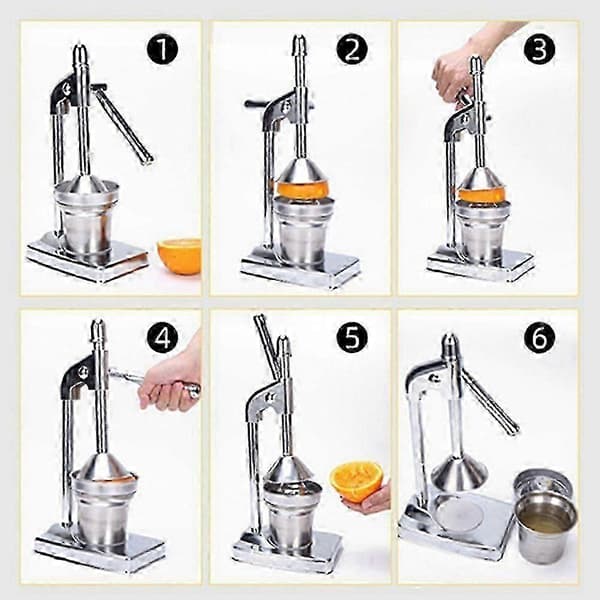 Kraftfull manuell citruspress handpress för citron apelsin limefrukter grönsaker pressning (F2) Pink