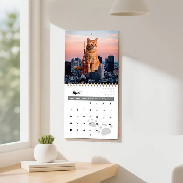 2026 Kattekalender for katteelskere, morsom kattekalender{hw} A