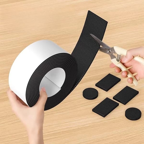 Sklisikre møbelputer Selvklebende beskyttende fotdeksler for bord og stol Width 6cm 2 Meters