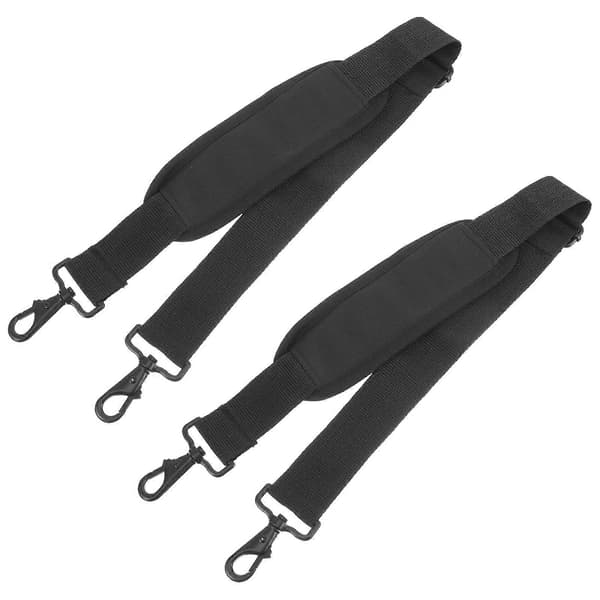 Vadderade axelremmar för väskor Bekvämt vadderat stöd för fiolfodral, handväskor och instrumentväskor Ersättning (2 st) Black 103.00X6.50X0.50CM