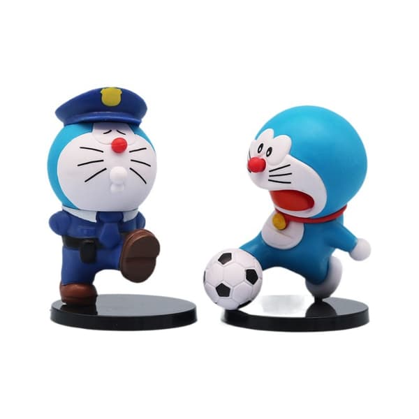 Hot Sale! Professionelt 6-delt Doraemon Figur Sæt | Anime Samlerobjekt Model - Perfekt til