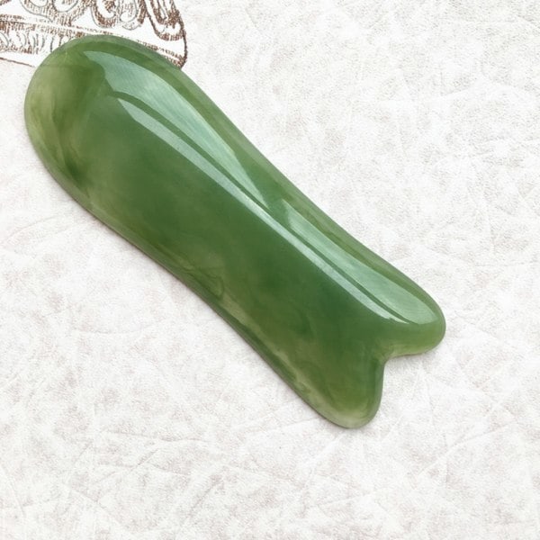 7-delars Gua Sha set, Resin Gua Sha set för ansikts- och nacksmärta amber