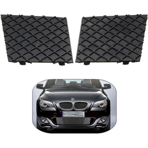 2pcs Left & Right Front Bumper Grill Grille for E60 E61 M Sport Car Front Bumper 51117897186 51117897184