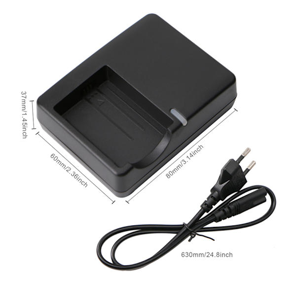 Digitalt kamera erstatningsbatteri LCD-lader Passer for LP E5 LC E5E 450D 1000D Litiumbatteri EU-plugg Tilbehørsdel{F2}
