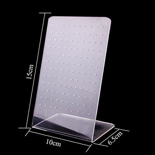 1 stk. Akryl Øreringe Display Stand – Ørestik & Dingle Øreringe Organizer Smykke Display Board (1 stk.), Hjemmebrugs Edition 120 hål