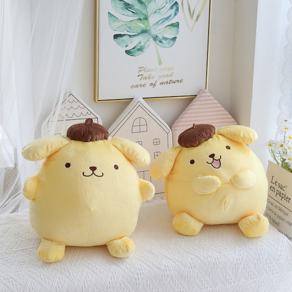 40cm Pompompurin Plyschdjur, Underbar Present Barn Super Mjuk Pom Pom Purin Plyschdocka, Rumdekor Plyschdjur