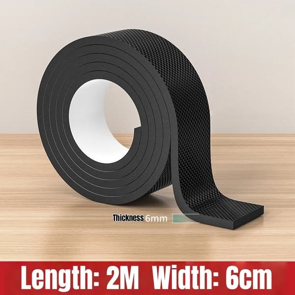 Sklisikre møbelputer Selvklebende beskyttende fotdeksler for bord og stol Width 6cm 2 Meters