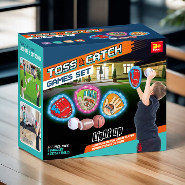 Glow Soft Baseball Sæt - 6-Pak Lysende Målbolde til Camping Spil & Udendørs Familiesjov