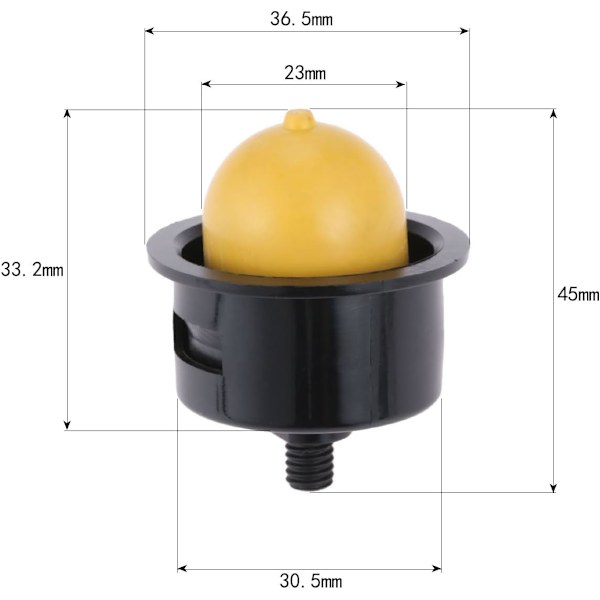 {hw}5 st nya förgasarprimerpumpar för gräsklipparmotorbyte gul gräsklippare