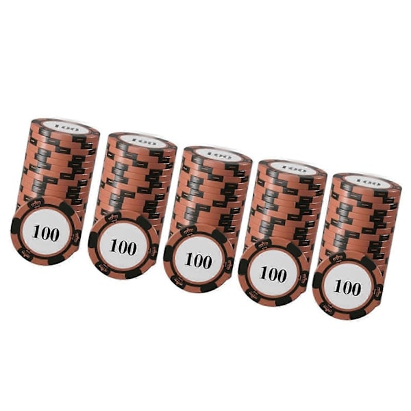 20 stk. pokermarker sæt til professionel spilbrug og optælling{h}