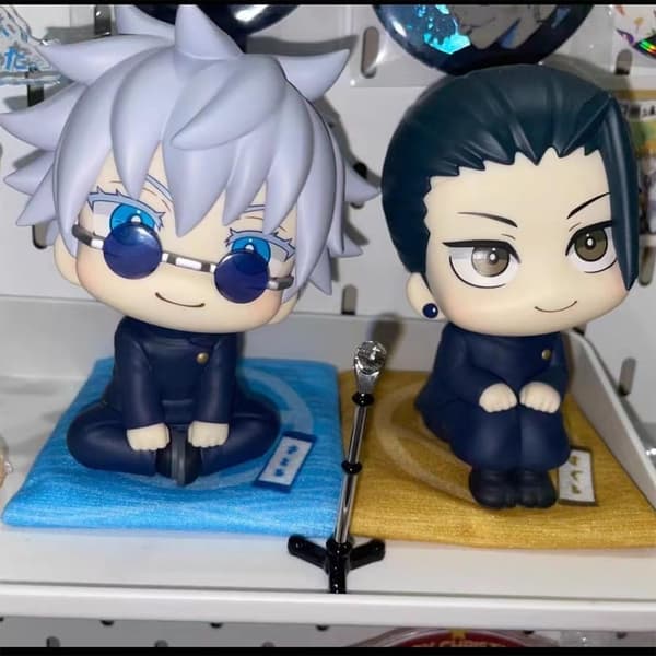Puruuige 2 st Satoru Gojo/Suguru Geto Figur Staty 9.94cm Tecknad Figur Modell Leksak Samlarprydnad Gåva{F2} D