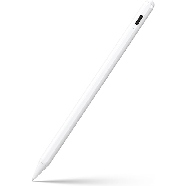 Stylus Pen til iPad 6.-11. generation - 2X hurtig kompatibel med 2018-2025 Apple iPad Pro 11\"/12.9\"/M4, iPad Air 3/4/5/M2/M3 Gen - Hvid