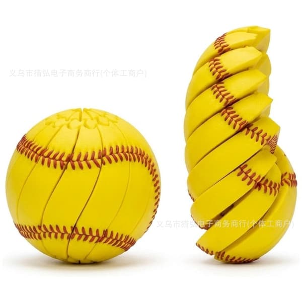 Baseball Fidget Ball Legetøj 3D Printet Skrivebord Stressaflastning Spinner Sensorisk Fidget Legetøj Softball