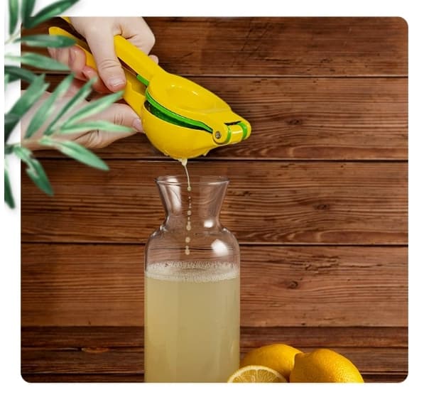 -Juice extractor - Manuell - Citruspress - Citronpress - Metall - 22,5 x 7,5 cm