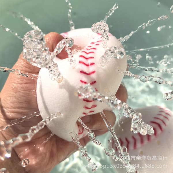 Badelegetøj Baseball Vandstråle Squishy Legetøj Børn Pool Bade Sjov Klemmelegetøj Gave til Børn