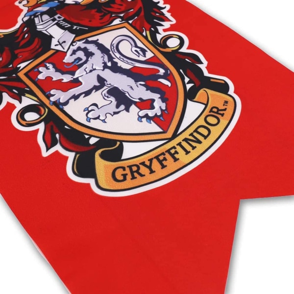 Harry Potter Gryffindor, House Banner Dubbellagig Väggdekor för Fest Högtidsflaggor Serie (4 st, 12 x 20 tum)