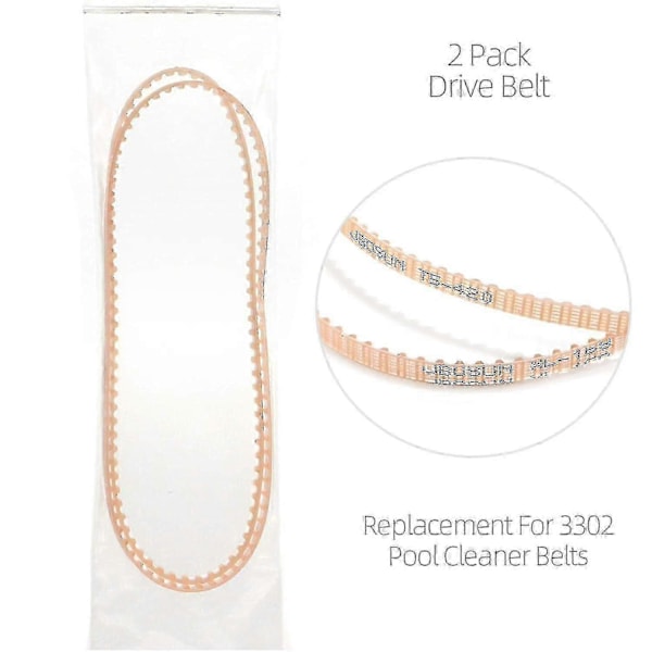 Drivremmar för Poolrengörare Ersättning För Aquabot Delar 3302 A3302pk Remmar - 2-pack