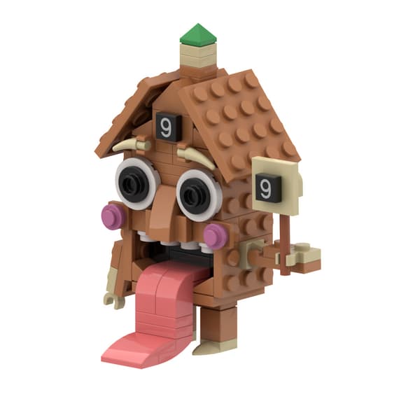 Brainrot Byggklossar Set 12 delar – Meme Leksaksbyggsten Modell DIY Byggleksaksset