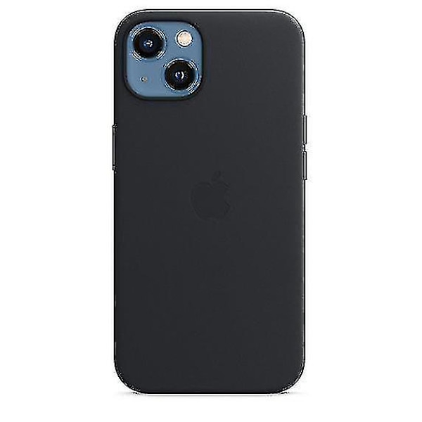 iPhone 13 Nahkakotelo MagSafella - Keskiyön Musta{f2}