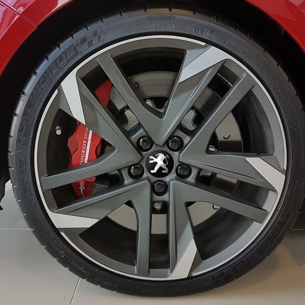 4-pak - Peugeot Centerkapsler / Hjulkapselmærker - Bil 75{F2} 75 60mm - Svart