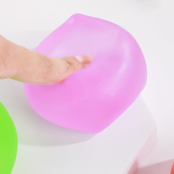 4 st isbit Squishy Stressavlastningsleksak – Mjuk klämbar sensorisk fidgetleksak slumpmässiga färger