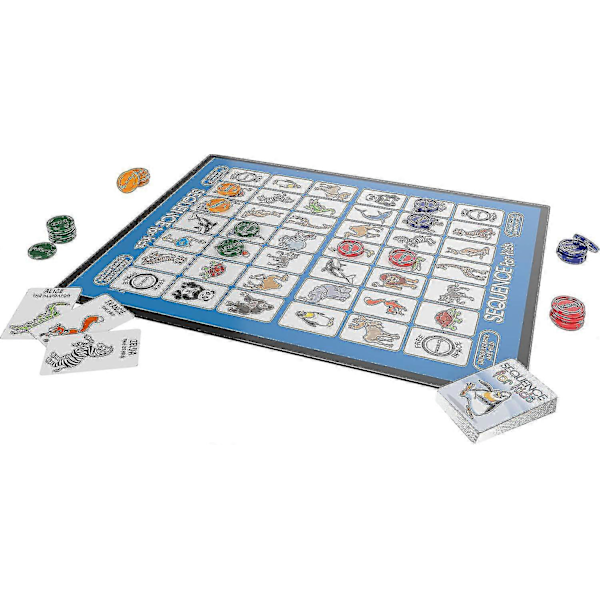Sequence for Kids - Strategiapeli lapsille, ei vaadi lukutaitoa, monivärinen, 11 tuumaa (2-4 pelaajaa){f80}