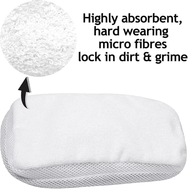 Rengöringsdukar för hårda golv kompatibla med Morphy Richards 720020 720021 720502 9-i-1 ångmopp (4-pack)（f2）