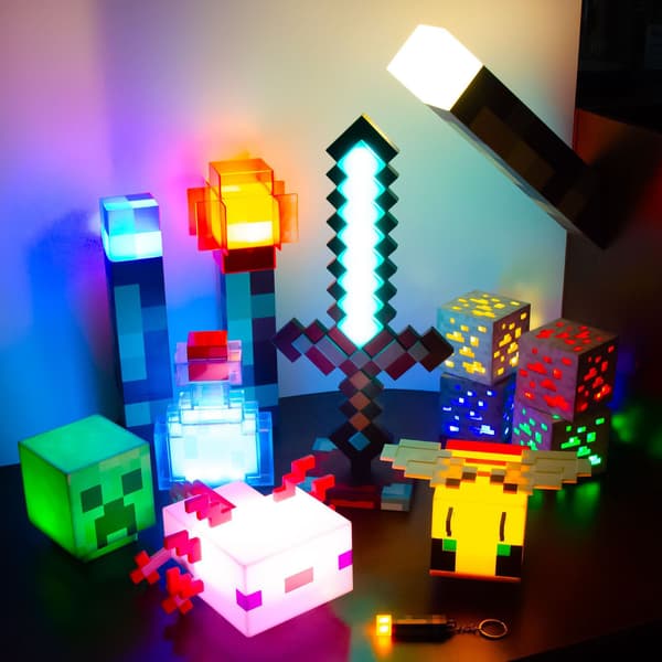 Minecraft Pixel Lampe | LED Skrivebordslampe Dekorativ Natlampe**Bibi lampe