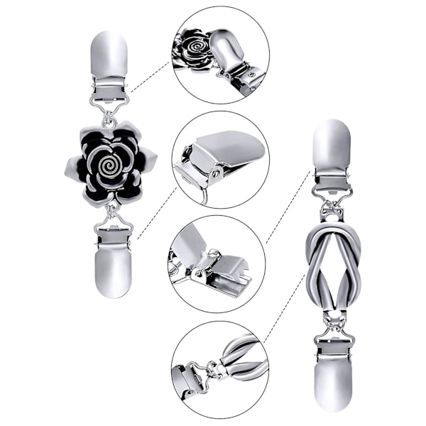 4 stycken Vintage Tröja Sjal Clips Retro Kofta Clips{sl}