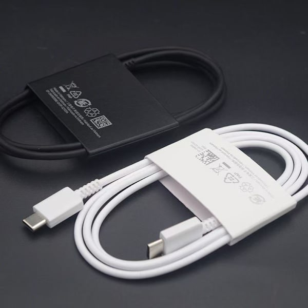 1m Type-C laddningskabel – 3A snabbladdning för Samsung S22, S21, Fold2/3, USB Type-C