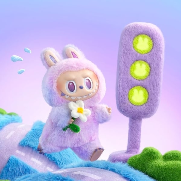 Pop Mart Labubu The Monsters 3.0 – Jännittävä Macaron Pehmo Avaimenperä Sarja (1 Laatikko, 15 cm){f208}
