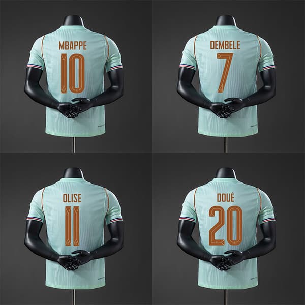 2026 Frankrike VM Bortafotbollströja Spelarversion Fotbollströja Vuxen S-XXL Mbappe No. 10 L